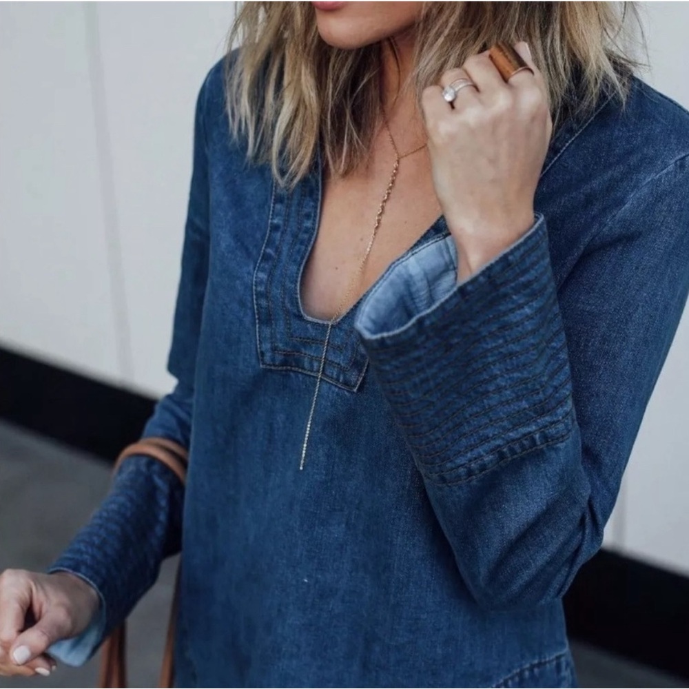 Free People denim tunic